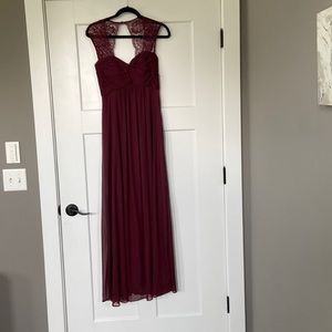 Stunning maternity ball gown with open back